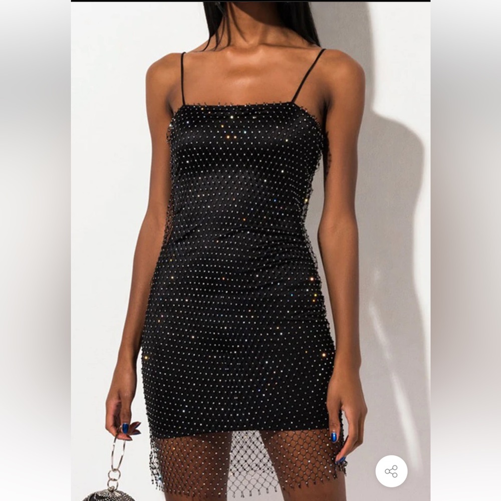 Black mini dress
